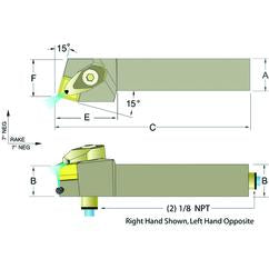 ADSRNL12-4B 3/4 x 3/4" LH Toolholder - Americas Tooling