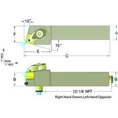 ADSRNR16-4D 1 x 1" RH Toolholder - Americas Tooling