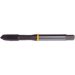 ‎#6-32 3 Flute H2 HSS-E PM DIN ANSI Machine Tap - Yellow Shark for Low Alloy Steels - Plug Style E-code # E8096-32 - Americas Tooling