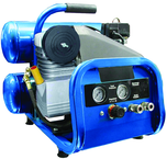 4 Gallon Twin Stack Portable Air Compressor; 2HP 115V 1PH Motor; 4.6CFM@90 PSI; 77lbs - Americas Tooling