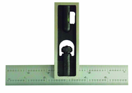 #DS6EM - 6" - Inch/Metric Graduation - Double Square - Americas Tooling