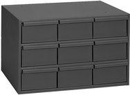 10-7/8 x 11-5/8 x 17-1/4'' (9 Compartments) - Steel Modular Parts Cabinet - Americas Tooling