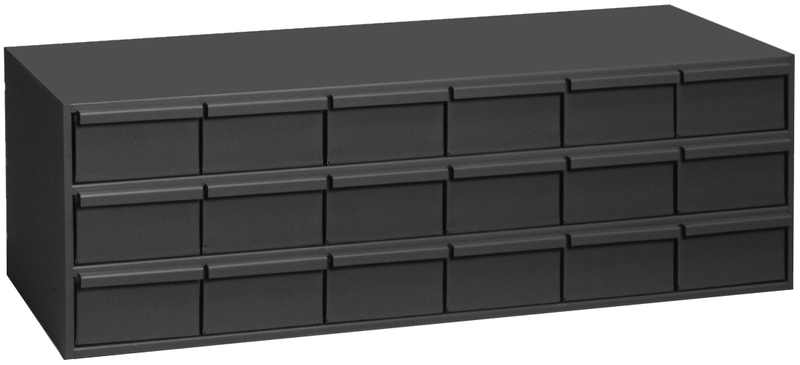 10-7/8 x 11-5/8 x 33-3/4'' (18 Compartments) - Steel Modular Parts Cabinet - Americas Tooling