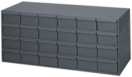 11-5/8" Deep - Steel - 24 Drawer Cabinet - for small part storage - Gray - Americas Tooling