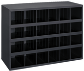 23-7/8 x 12 x 33-3/4'' (24 Compartments) - Steel Compartment Bin Cabinet - Americas Tooling