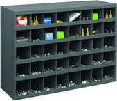 23-7/8 x 12 x 33-3/4'' (40 Compartments) - Steel Compartment Bin Cabinet - Americas Tooling