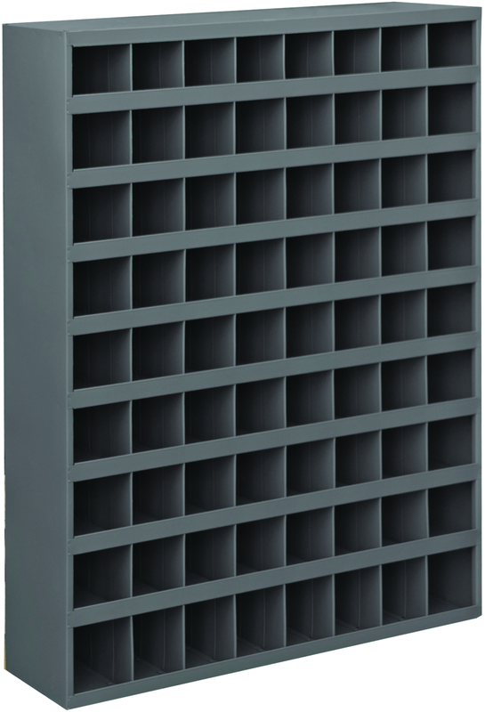 42 x 12 x 33-3/4'' (72 Compartments) - Steel Compartment Bin Cabinet - Americas Tooling