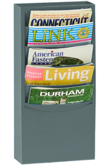 9-3/4 x 4-1/8 x 20-1/4'' - 5 Pocket Literature Rack - Americas Tooling