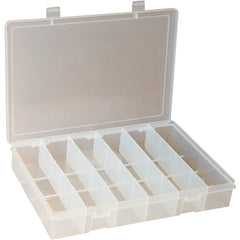 6 COMPARTMENT BOX CLEAR - Americas Tooling