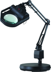 LED Illuminated Magnifier - 45" Articulating Arm - Adjustable Clamp Base - Americas Tooling