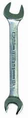 22.0 x 24mm - Chrome Satin Finish Open End Wrench - Americas Tooling