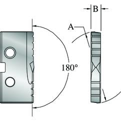 2-9/16" Dia - Series 4 - 5/16" Thickness - CO - AM200TM Coated - T-A Drill Insert - Americas Tooling