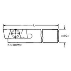 THE758R - 5/8 x 5/8" SH - Mini Groove Toolholder - Americas Tooling