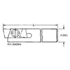 THE738R - 3/8 x 3/8" SH - Mini Groove Toolholder - Americas Tooling