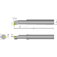 S10R-SDUCL-2 Left Hand 5/8 Shank Indexable Boring Bar - Americas Tooling