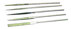 5 Pc. 2-3/4" Diamond Length - 5-1/2" OAL - 150 Grit - Diamond Needle File Set - Americas Tooling