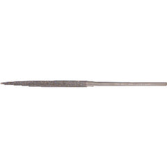 ‎Quality Import Diamond Needle File - 3″ Diamond Length-5-1/2″ Overal Length-100 Grit - Half Round - Americas Tooling