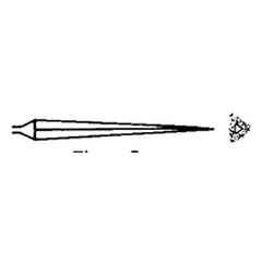 ‎Quality Import Diamond Needle File - 3″ Diamond Length-5-1/2″ Overal Length-100 Grit-3 Square - Americas Tooling