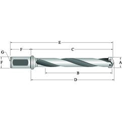 23030H-150F Spade Blade Holder - Helical Flute- Series 3 - Americas Tooling