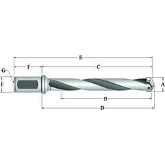 24025H-125F Flanged T-A® Spade Blade Holder - Helical Flute- Series 2.5 - Americas Tooling