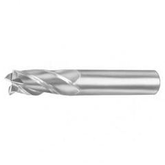 7mm Dia. x 63mm Overall Length 4-Flute Square End Solid Carbide SE End Mill-Round Shank-Center Cut-Uncoated - Americas Tooling