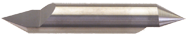 3/8" x 1/2" Split Length - DE - 90° Pt - Carbide Engraving Blank - Americas Tooling