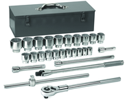 27PC 3/4" DRIVE 12 PT SKT SET - Americas Tooling