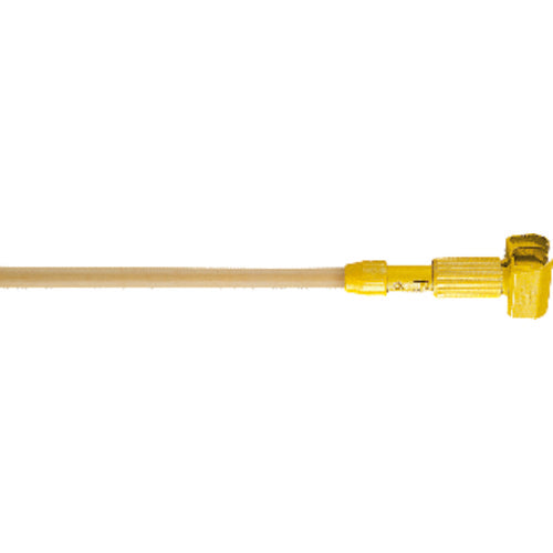 Gripper - Clamp Style Handle - Should be used with 1″ headband mops - Plastic Yellow Head, Hardwood Handle - Americas Tooling