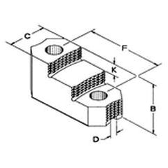 Serrated Hard Top Jaw Each - For 5 & 6" Chucks - Americas Tooling