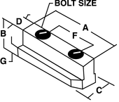 3/4-10 Jaw Nut - #JN-115-A - For 15" Chucks - Americas Tooling