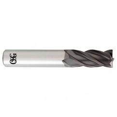 3.5mm x 4mm x 12mm x 51mm 4Fl  Square Carbide End Mill - TiALN - Americas Tooling