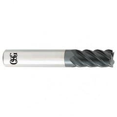 4mm x 4mm x 14mm x 51mm 5Fl  C/R Carbide End Mill - TiALN - Americas Tooling