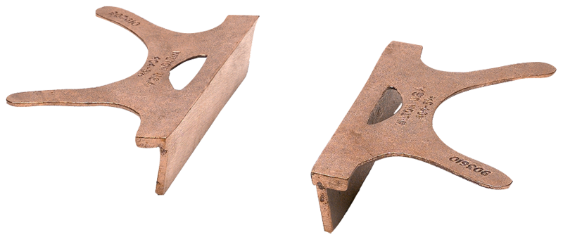 404-4.5, Copper Jaw Caps, 4-1/2" Jaw Width - Americas Tooling