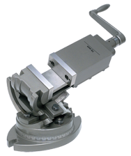 3-Axis Precision Tilting Vise 5" Jaw Width, 1-3/4" Depth - Americas Tooling