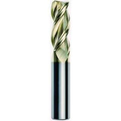 3 x 3 x 9 x 38mm 0.3mm Radius 3 Flute Carbide M223 Streaker End Mill-ZrN - Americas Tooling