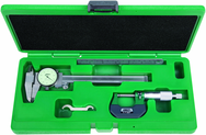 3 Pc. Measuring Tool Set - Includes Caliper, Micrometer and Scale - Americas Tooling