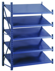 52 x 24 x 78" - Welded Frame Single Tilt Shelving Add-On Unit (Gray) - Americas Tooling