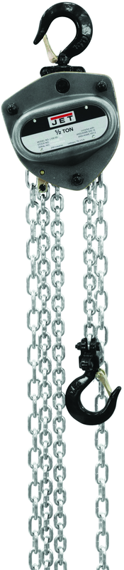 L-100-100WO-20, 1 Ton Hand Chain Hoist with 20' Lift & Overload Protection - Americas Tooling