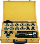 CCS-1 Mill Chuck with Collet Set and Carry case; R8 Shank; 1/8" to 1" Capacity - Americas Tooling