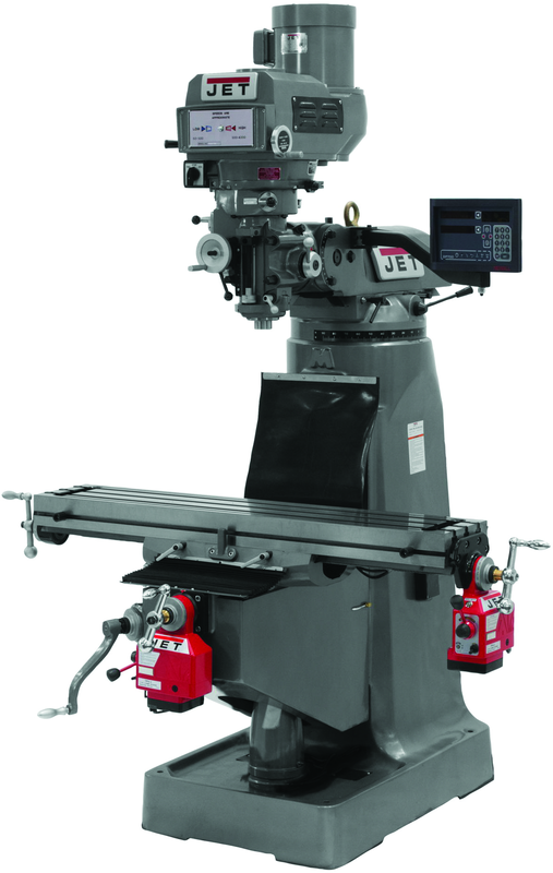 JTM-4VS Mill With Newall DP700 DRO With X and Y-Axis Powerfeeds - Americas Tooling