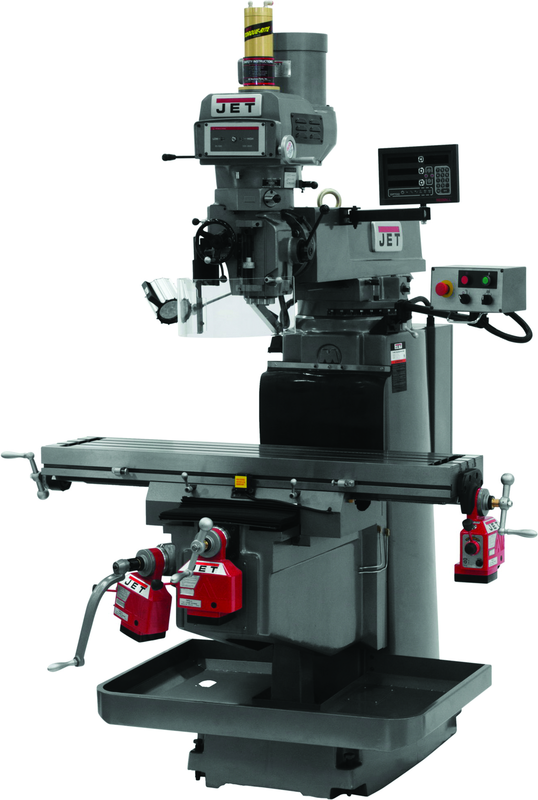 JTM-1254VS with NEWALL DP700 DRO X,Y&Z Powerfeeds & Air Power Drawbar - Americas Tooling