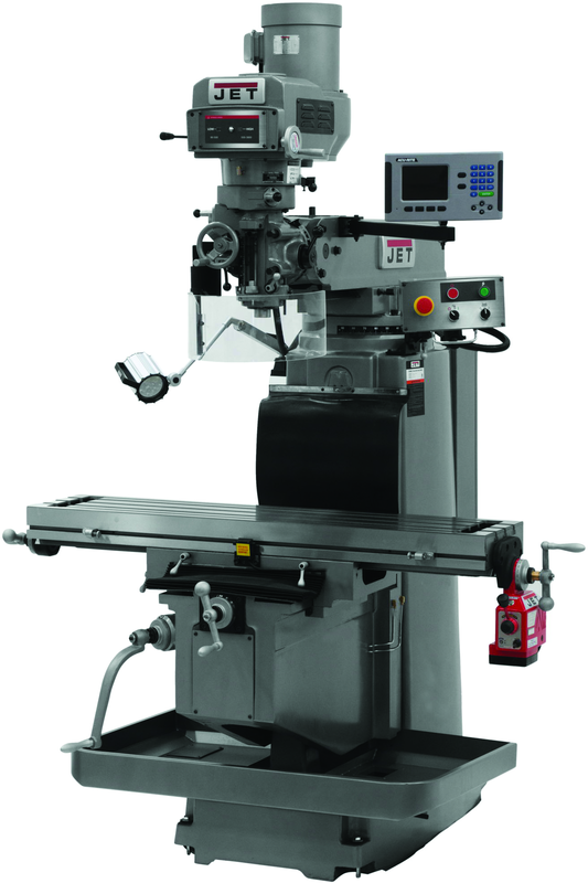 JTM-1254RVS with Acu-Rite 300S 3X (Q) DRO, X & Y Powerfeeds & Air Power Drawbar - Americas Tooling