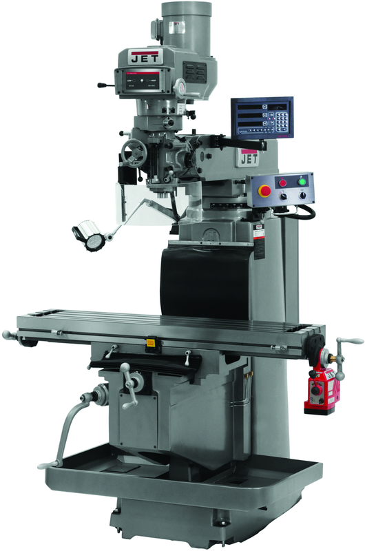 JTM-1254RVS with NEWALL DP700 3X (K) DRO, X & Y Powerfeeds - Americas Tooling