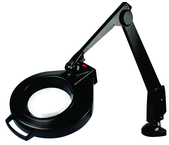 28" Arm 1.75X LED Mag Ben Bench Clamp, Floating Arm Circline - Americas Tooling