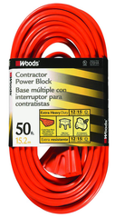 Extension Cord - 50' Extra HD 3-Outlet (Power Block) - Americas Tooling