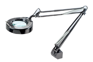 Floating Arm Magnifier Light - 5" Rnd Lens; 3 Diopter - Americas Tooling