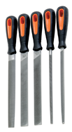 5 Pc. 8" Bastard Engineering File Set - Ergo Handles - Americas Tooling