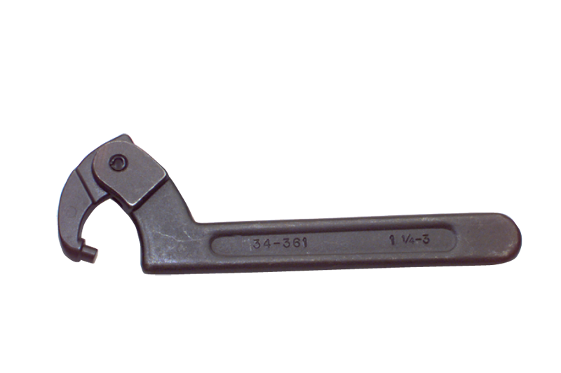 3/4 to 2'' Dia. Capacity - 6-1/8'' OAL - Adjustable Pin Spanner Wrench - Americas Tooling