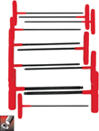 11 Piece - 5/64 - 3/8" T-Handle Style - Ball End Hex Key Set with Cushion Grip - Americas Tooling