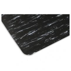 2' x 3' x 1/2" Thick Marble Pattern Mat - Black/White - Americas Tooling